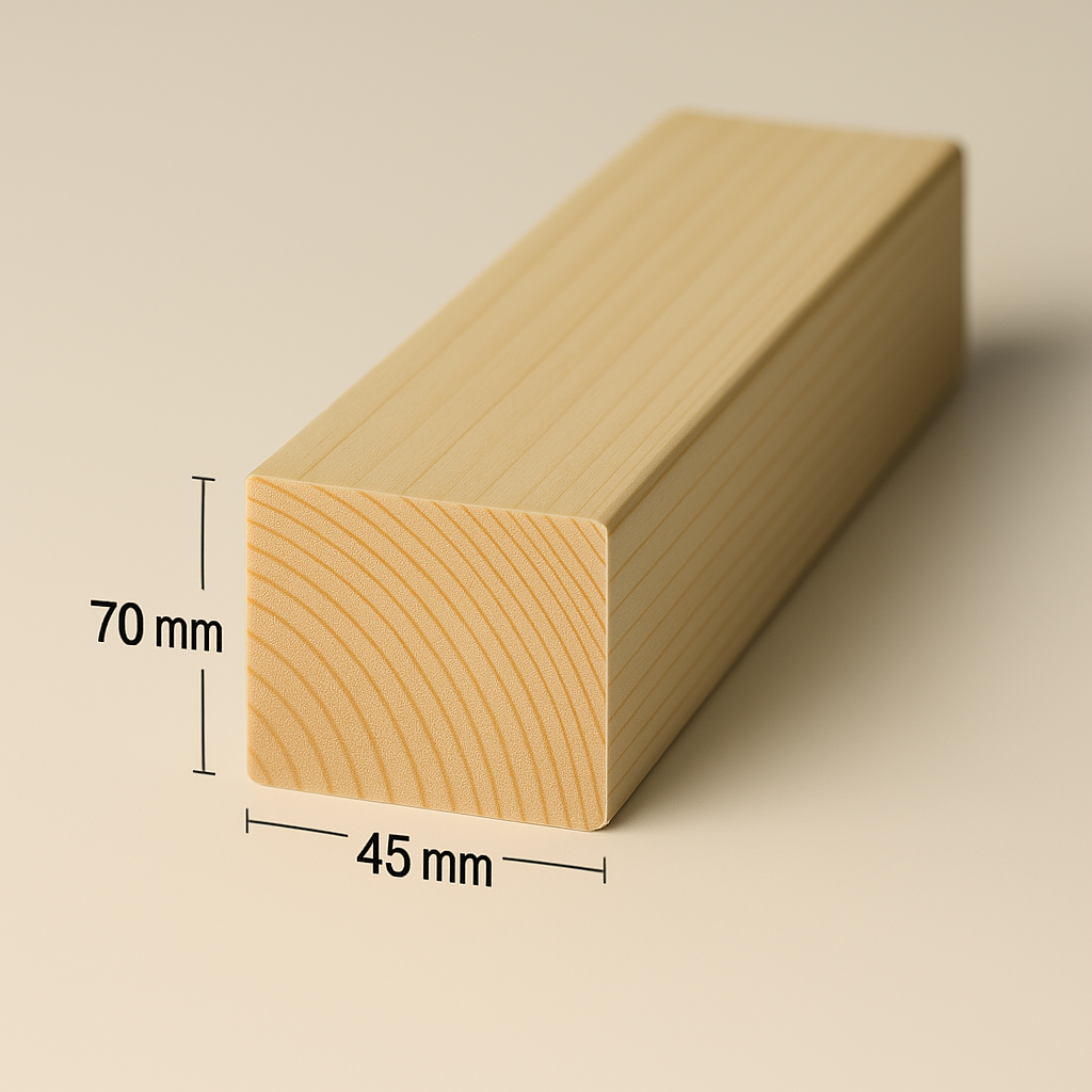 Kalibruota mediena 45x70x4500